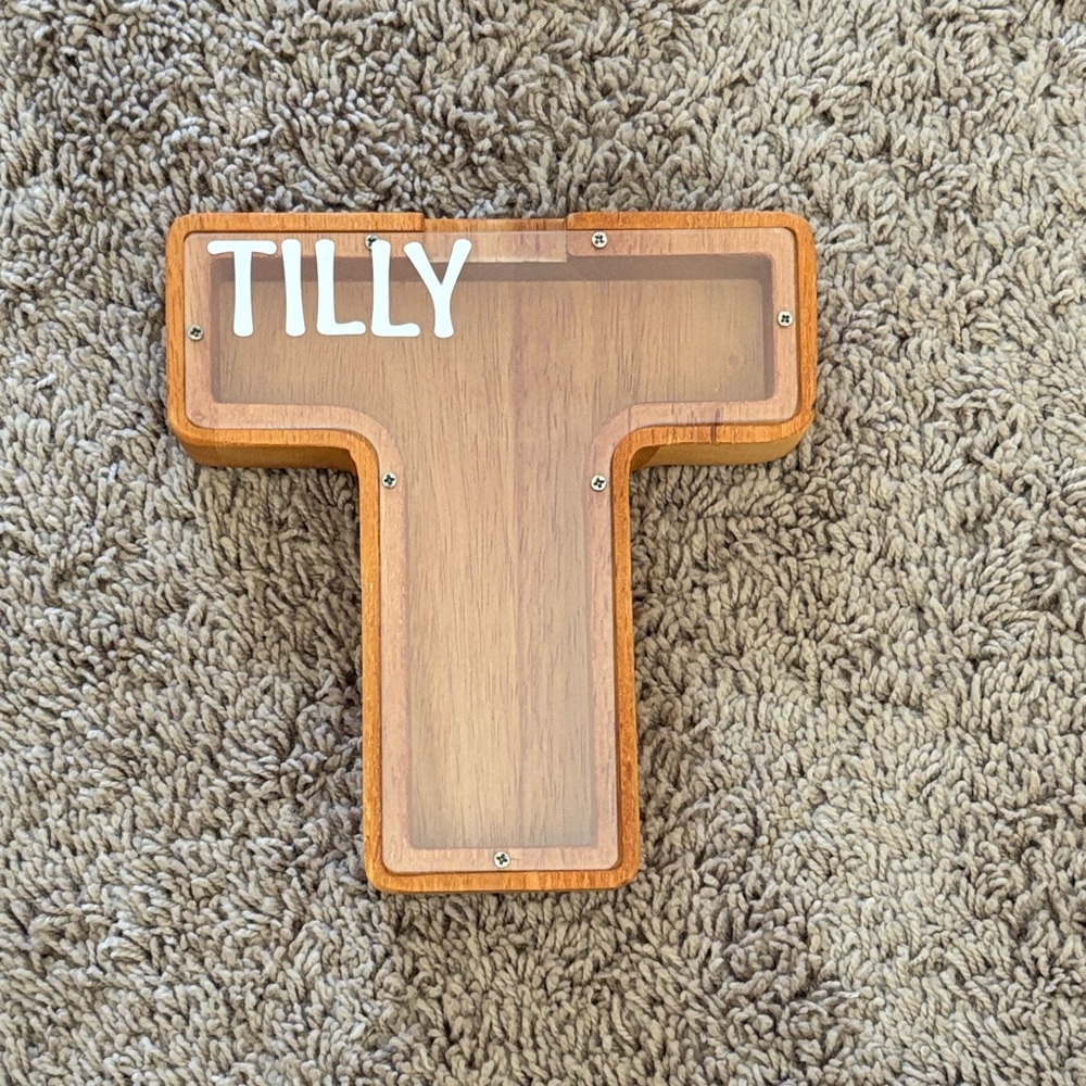 Wooden Letter T Decor